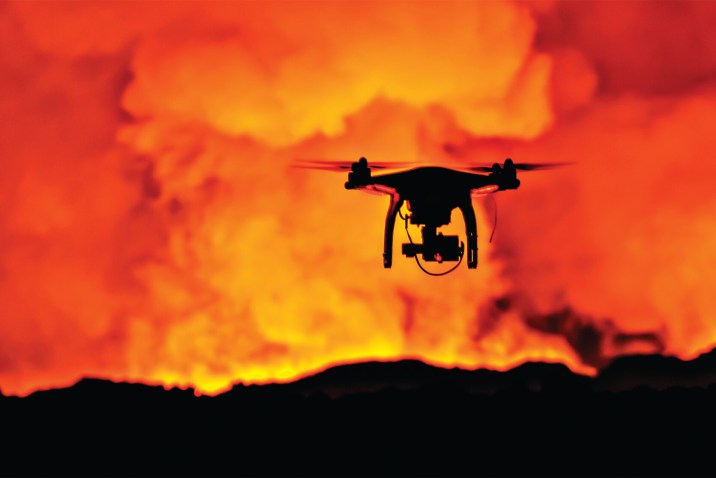 Geleceğin İtfaiyecileri Drone’larla Yangına Müdahale!