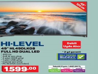 A101 Hi-Level 49″ HL49DLK08 Full Hd Dual Led Tv Yorumları ve Özellikleri