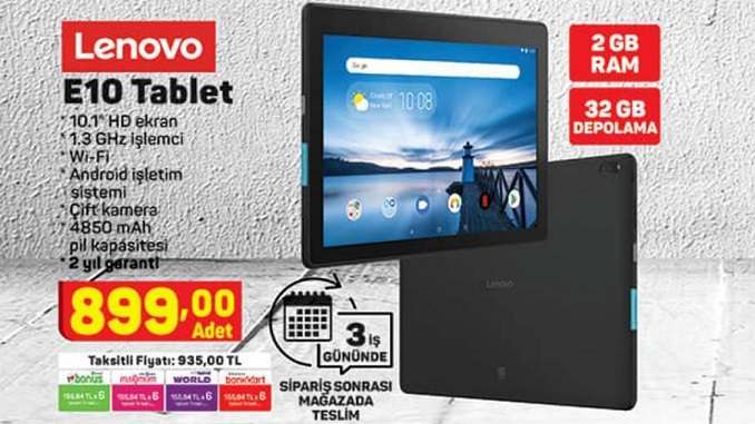 A101 Lenovo E10 Tablet Yorumları ve Özellikleri