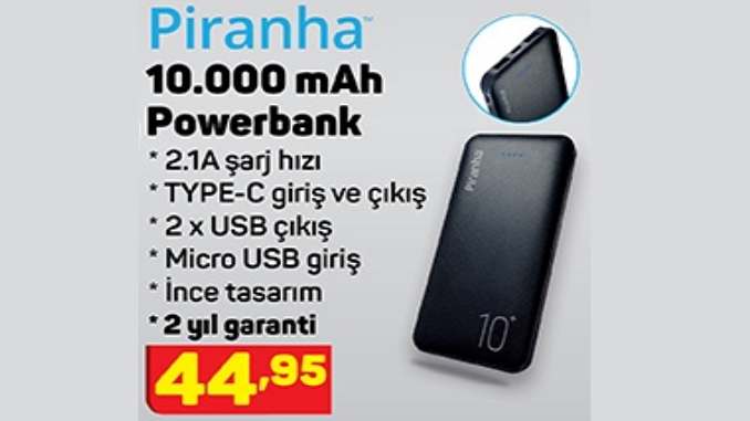 A101 Piranha 10.000 mAh Powerbank Yorumları ve Özellikleri