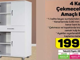 A101 4 Kapaklı Çekmeceli Çok Amaçlı Dolap Yorumları ve Özellikleri